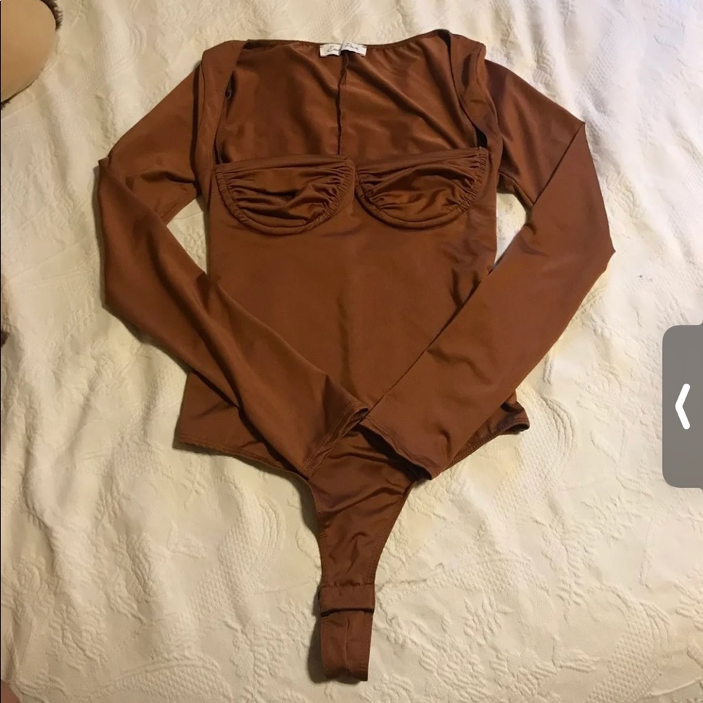 Sexy brown bodysuit